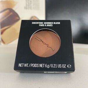 MAC Sheertone Shimmer Blush, Full Size, 0.21 OZ / 6 g, Sunbasque, New with box
